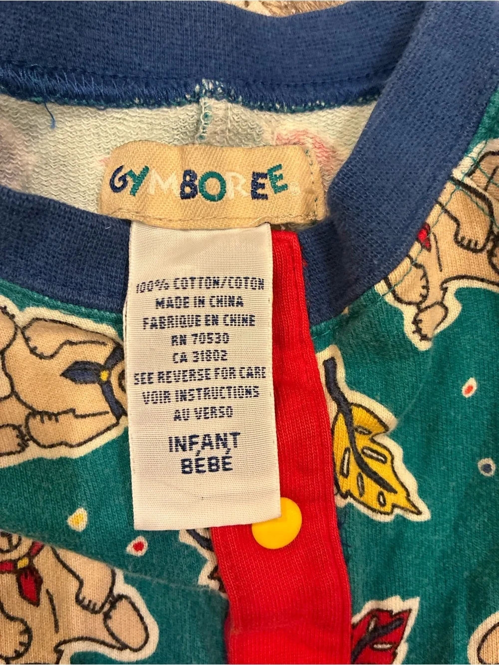 Vintage Gymboree Rainbow Tag Into the Woods 1997 longall